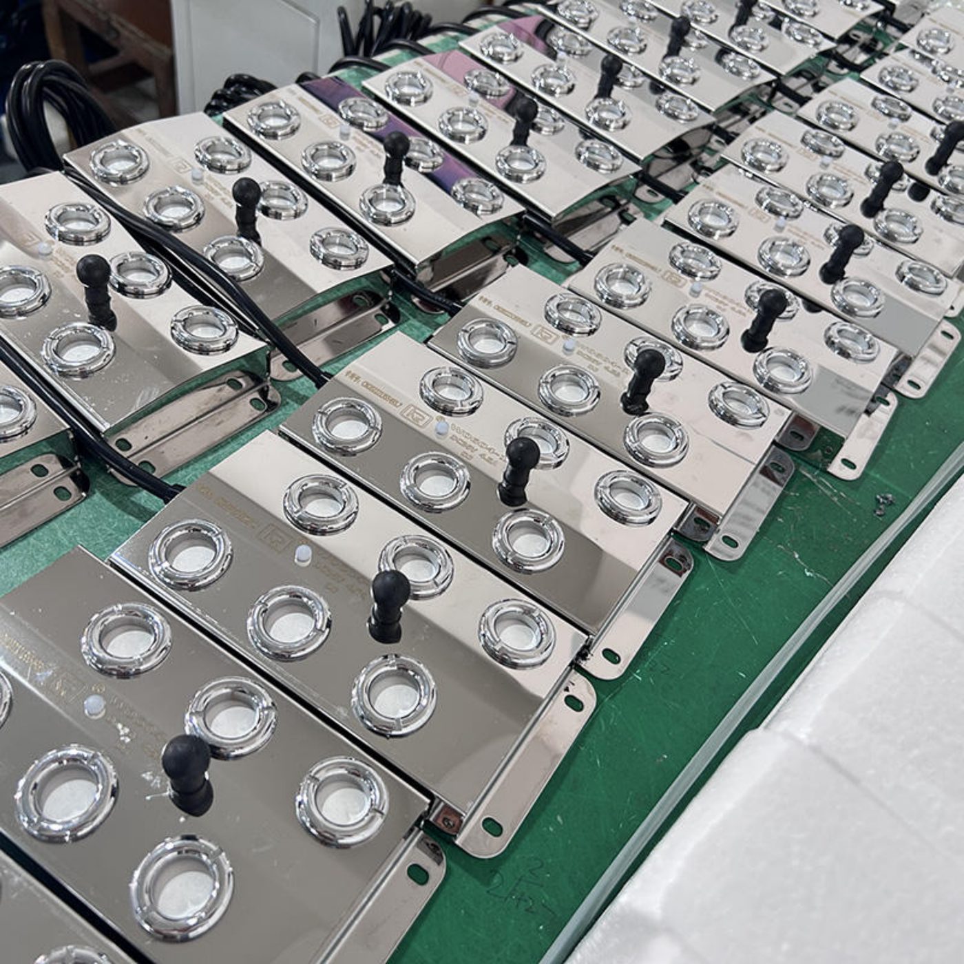 Ultrasonic mist maker modules in production line