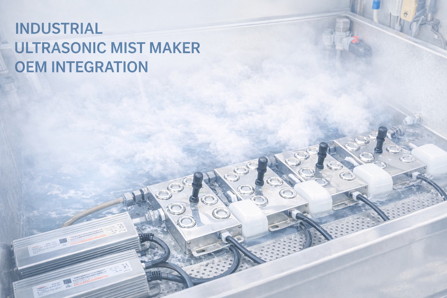 Industrial ultrasonic mist maker module OEM integration in tank